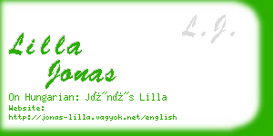 lilla jonas business card